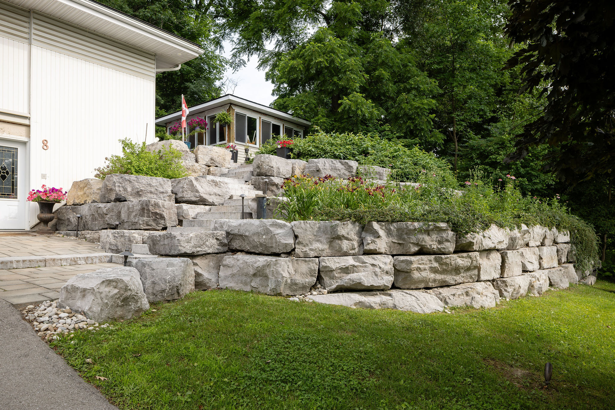 planting with hardscaping